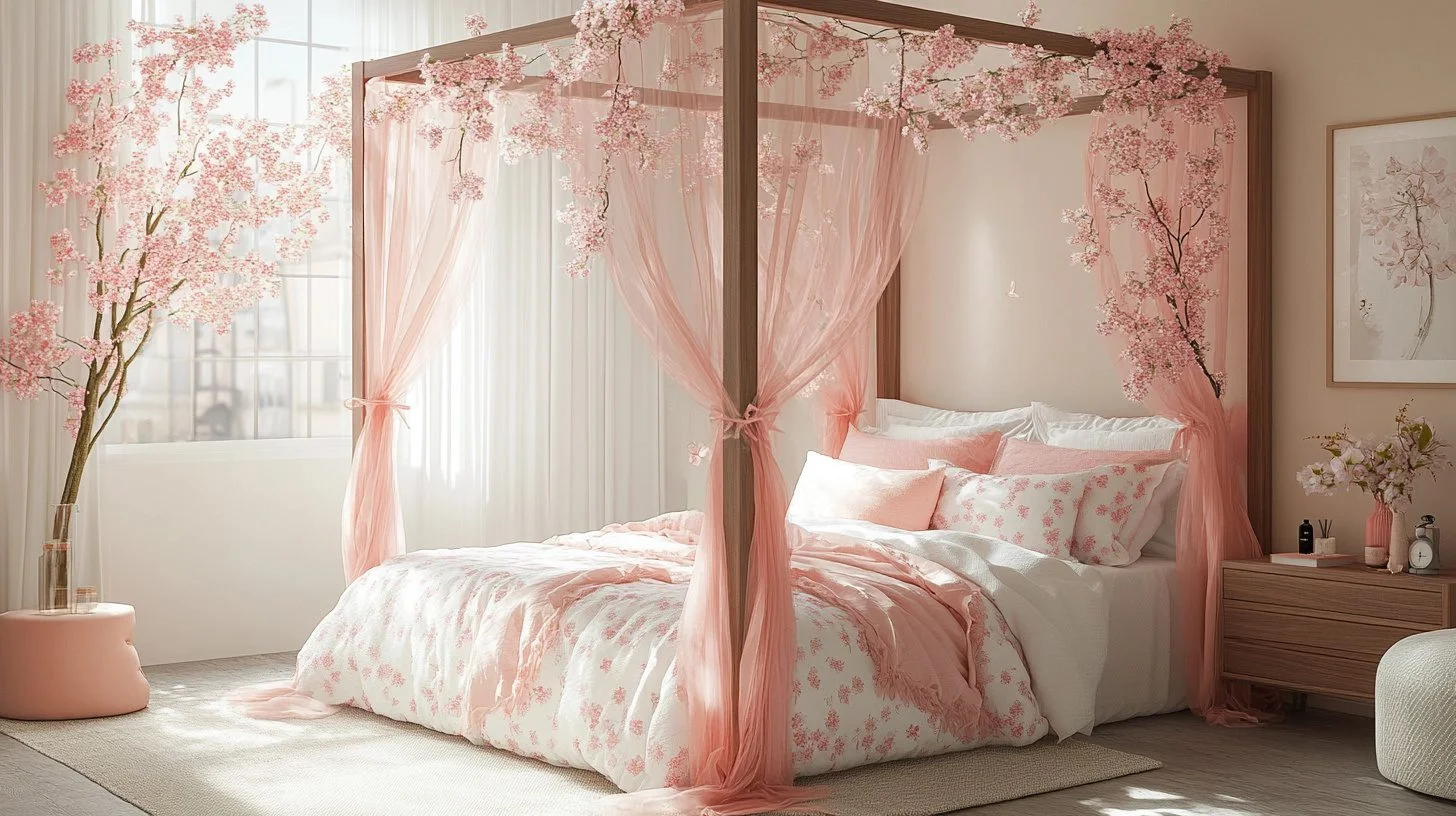 How a canopy bed enhances bedroom privacy gracefully?